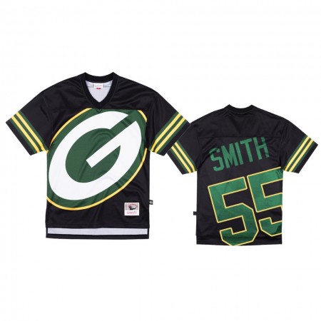 Tröjor Green Bay Packers Za Darius Smith 55 Svart Big Face - Män
